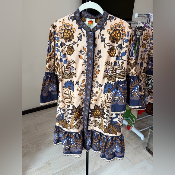 Farm Rio: Pink Marvelous Garden Organic
Cotton Mini Dress - Picture 8 of 10